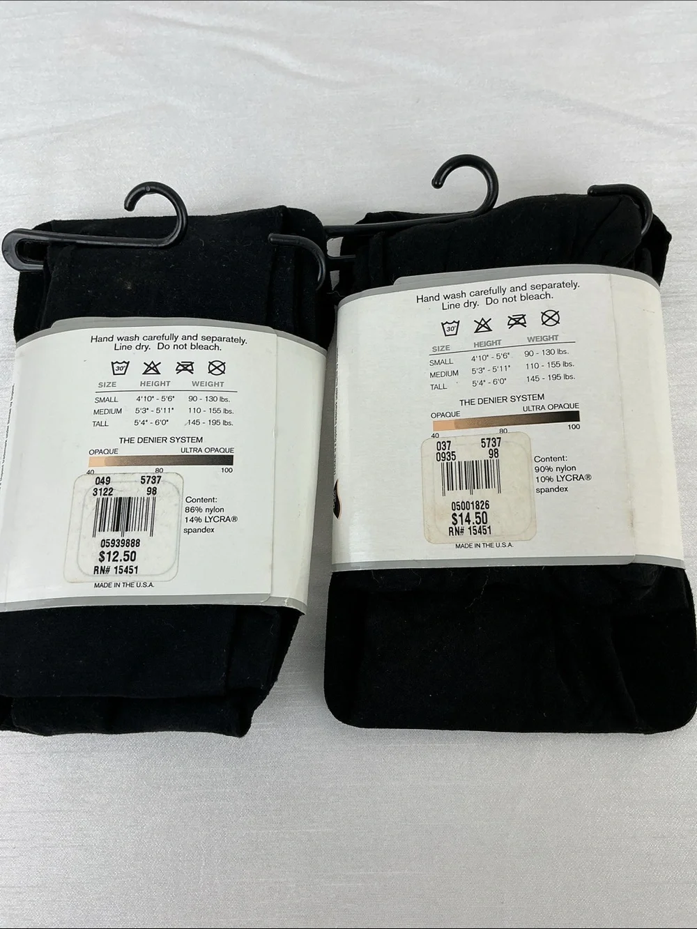 Express Control Top Tall Tights 2 pair Bundle Black